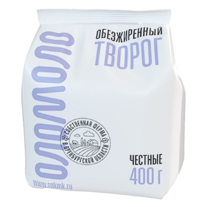 Творог обезжиренный 400г